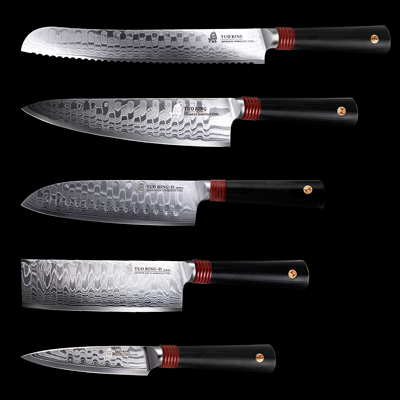 Juego de cuchillos profesionales de corte de carne de 10 y 12 pulgadas, los  mejores cuchillos para rebanar 100% acero, rebanar carne como los